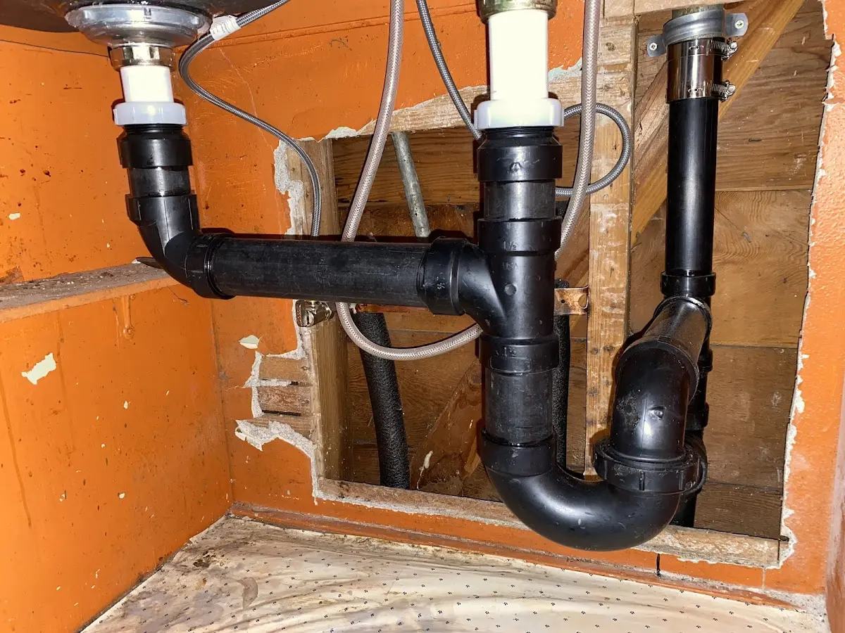 Professional Plumbing Inspection equipment and tools on the job in Cohasset